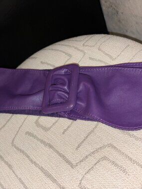 Vintage Purple Leather Danier Belt
